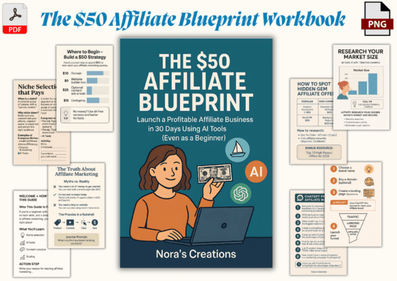 Download Affiliate Marketing Guide + Workbook - Book Collection