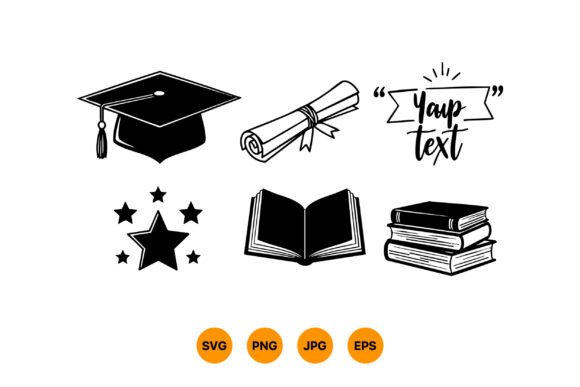 Download Graduation Cap Diploma Scroll Book Stack - Book Collection