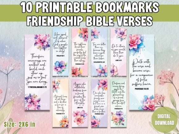 Download Friendship Bible Verses Bookmark Set - Book Collection