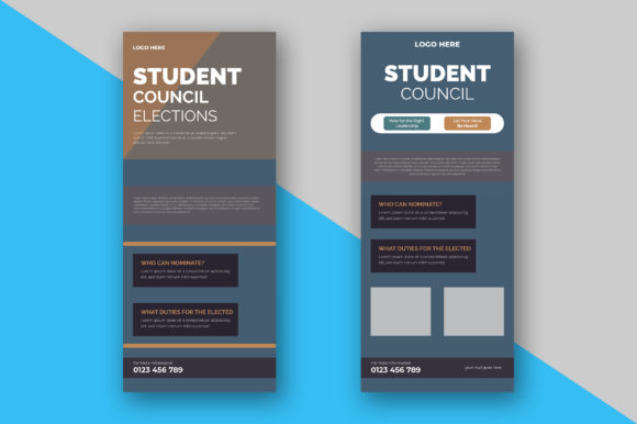 Download Student Council Roll Up Banner Design - Premium Resources