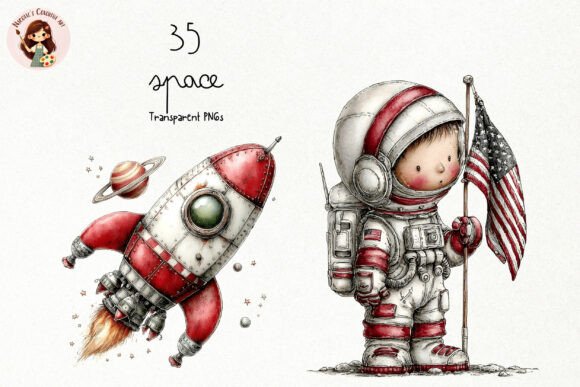 Download Cute Space Storybook PNG Clipart - Book Collection