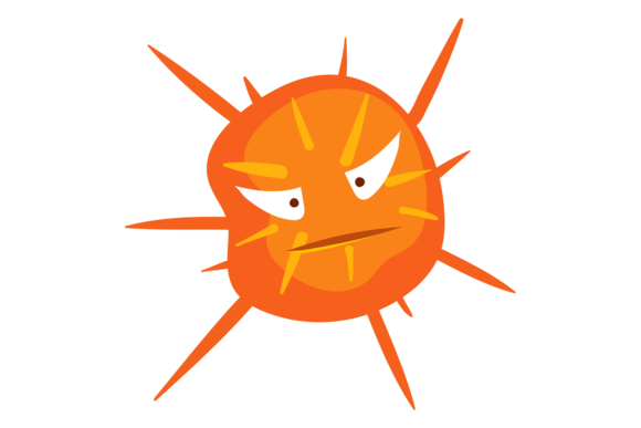 Download Angry Virus Cartoon Character. Infection - Infection Collection